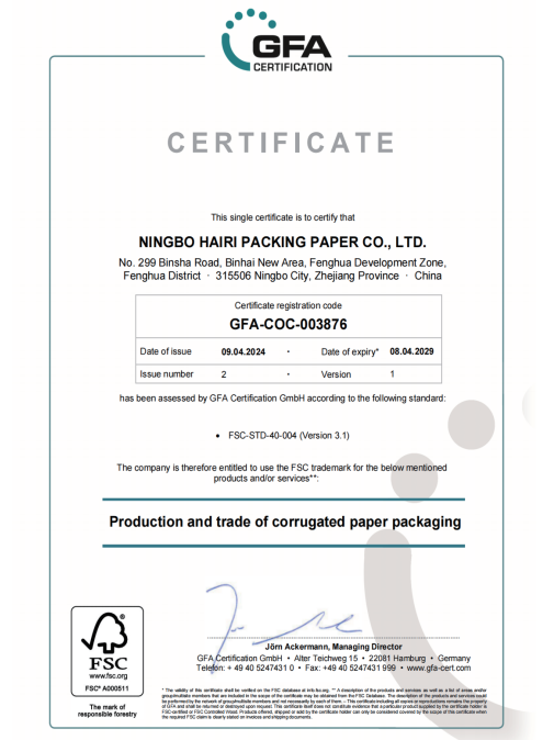 FSC Certificate